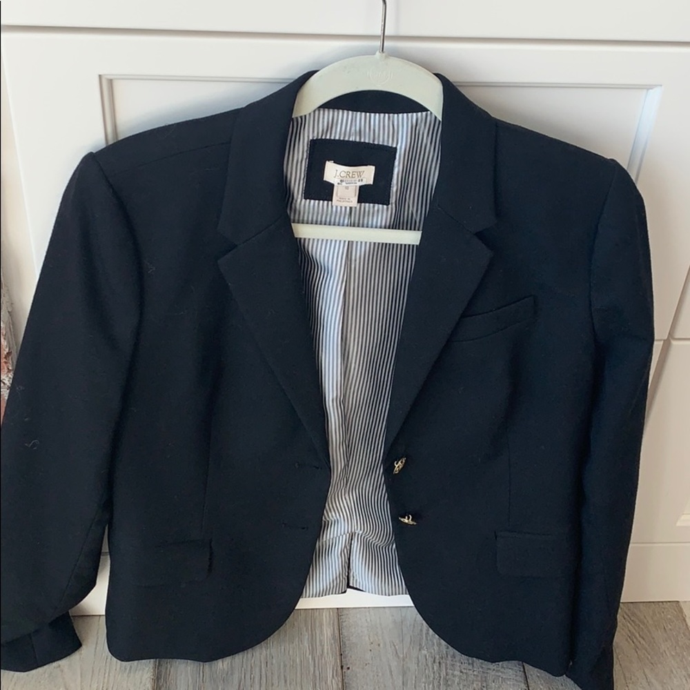 J Crew black classic blazer